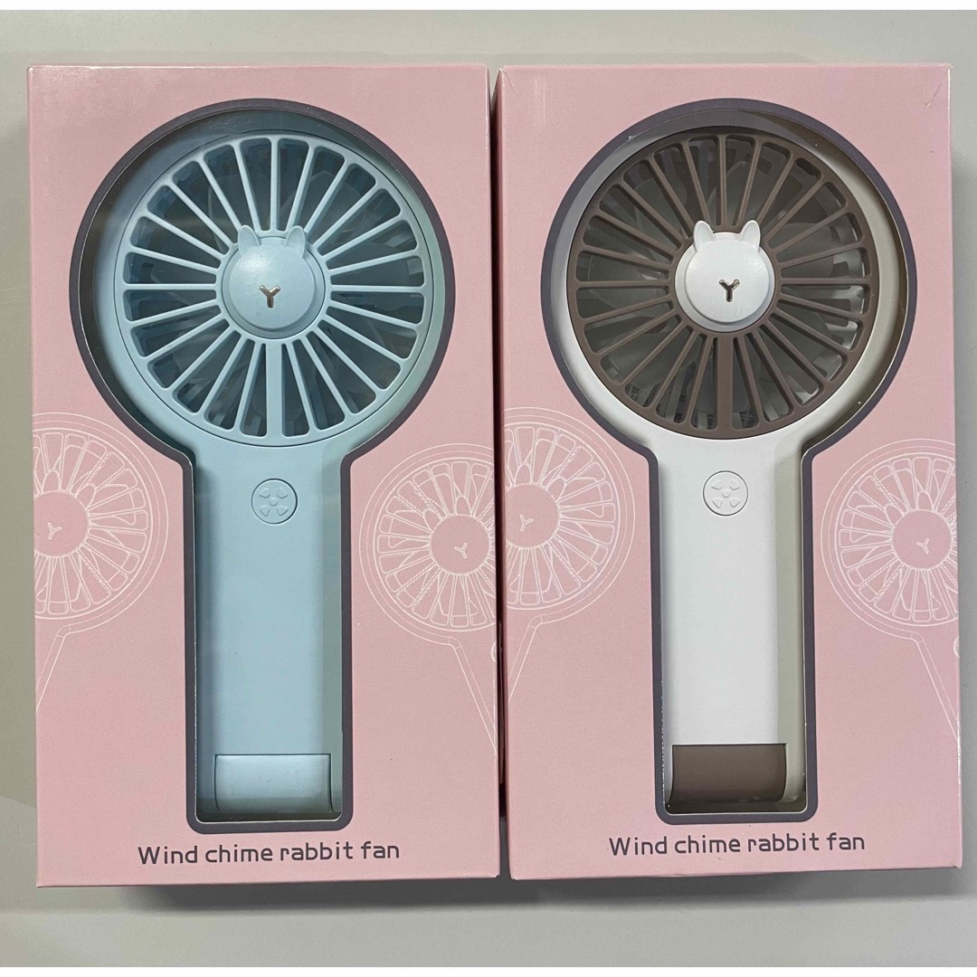 ハンディファン 扇風機 小型 手持ち USB 充電式 卓上扇風機 3個セット スマホ/家電/カメラの冷暖房/空調(扇風機)の商品写真