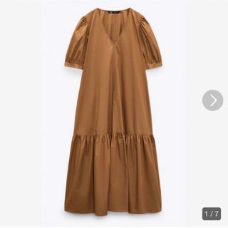 ザラ(ZARA)のZARA　ザラ　ティアードロングワンピース(ロングワンピース/マキシワンピース)