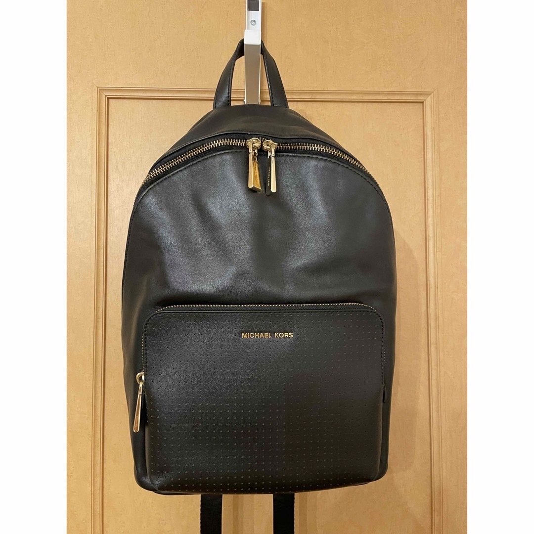 Michael Kors - 【レア】マイケルコース レザーリュック ブラックの