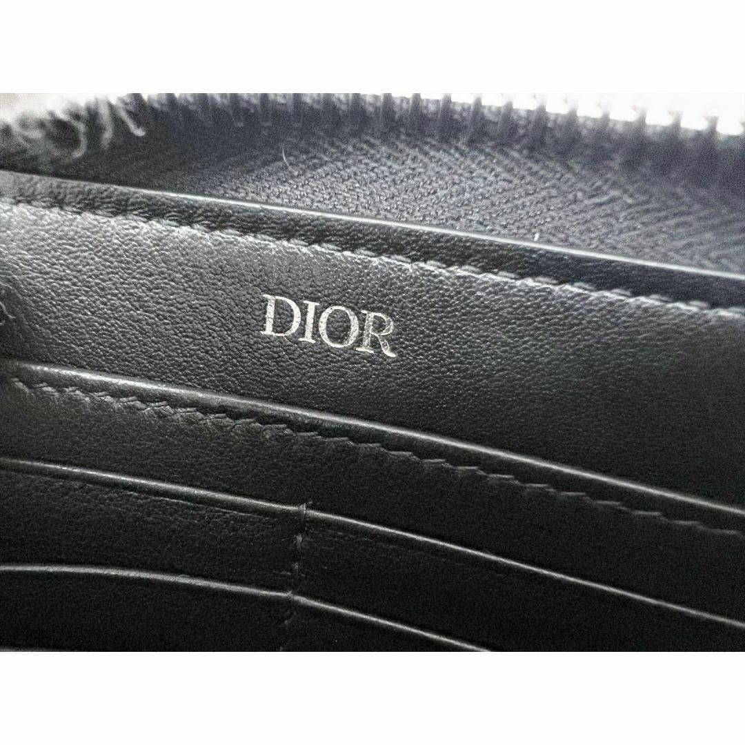 Christian Dior(クリスチャンディオール)の美品　Dior　ディオ―ル　ロングジップウォレット　CDアイコン　ラウンド長財布 メンズのファッション小物(長財布)の商品写真