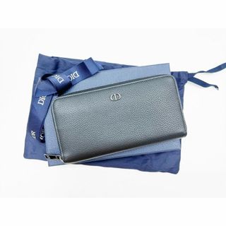 クリスチャンディオール(Christian Dior)の美品　Dior　ディオ―ル　ロングジップウォレット　CDアイコン　ラウンド長財布(長財布)