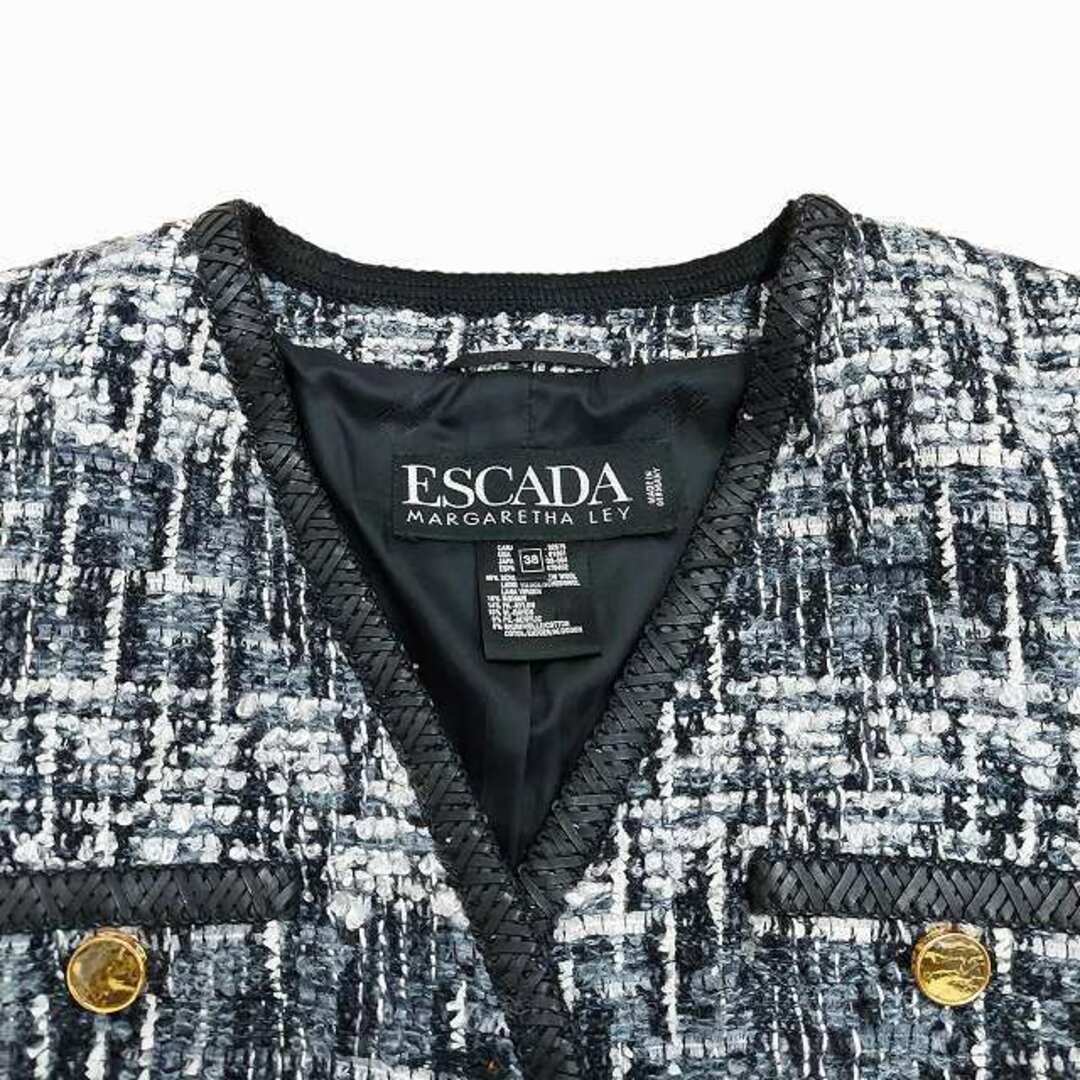 ESCADA - エスカーダ モヘヤ混 ツイード スーツ セットアップ