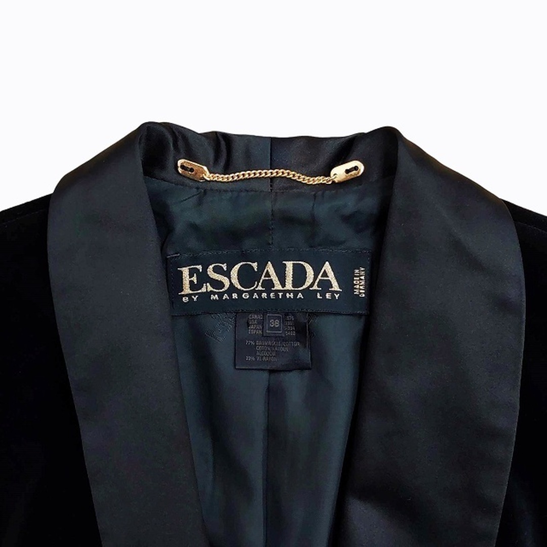 ESCADA★エスカーダ★総柄テーラードジャケット★シルク★美品★ピンク系