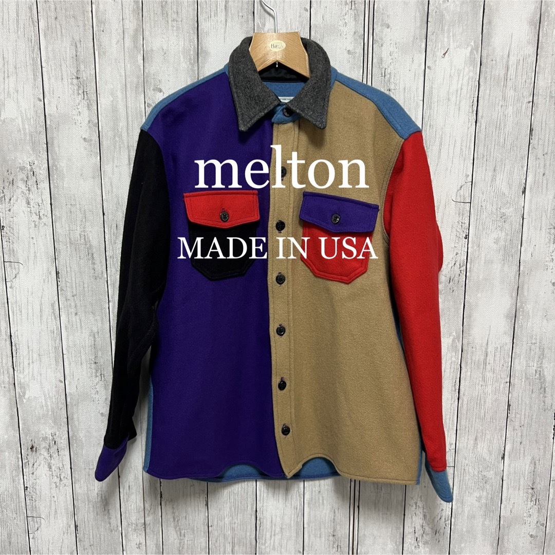 melton クレイジーカラー　ウールシャツ！アメリカ製！FIVEBROTHER