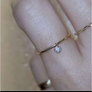 lui jewelry drop diamond ring k18 ダイヤモンド(リング(指輪))
