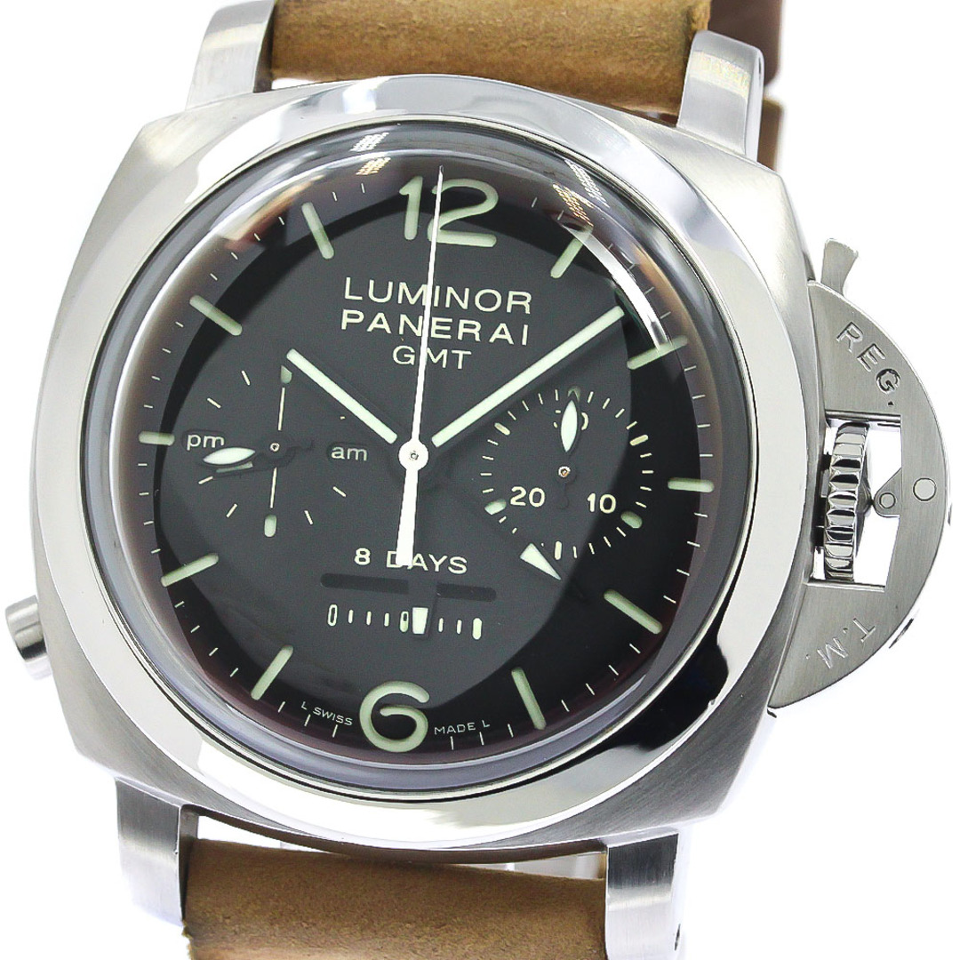 パネライ PANERAI PAM00275 ルミノール 8Days GMT クロノグラフ 手巻き ...