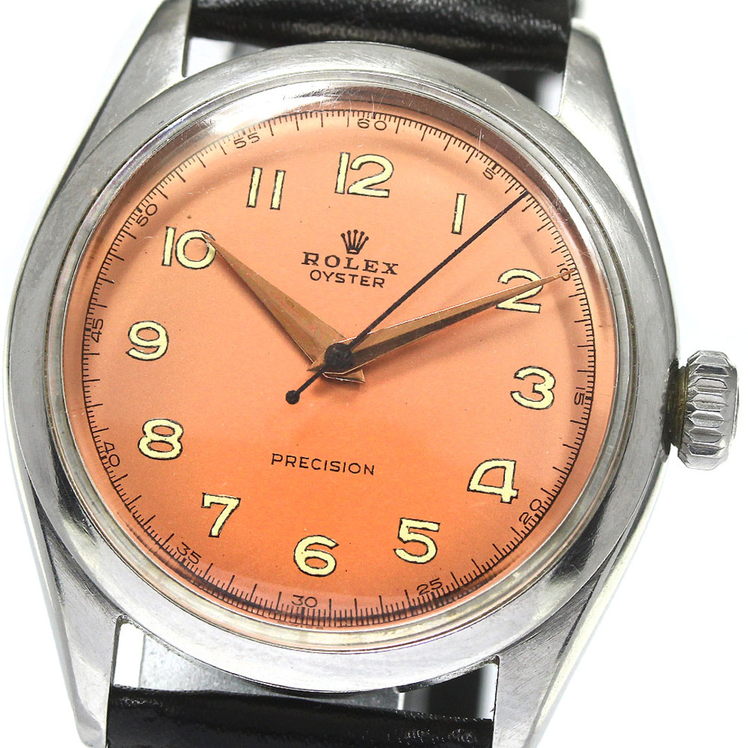 15秒日OH歴ロレックス ROLEX 6480 オイスター プレシジョン cal.1210 ヴィンテージ リダンダイヤル 手巻き ボーイズ _744462【ev15】