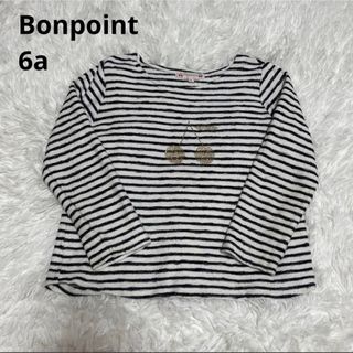 ♪新品 タグ付き♪ Bonpoint ボンポワン ラメ チェリー Tシャツ 4a