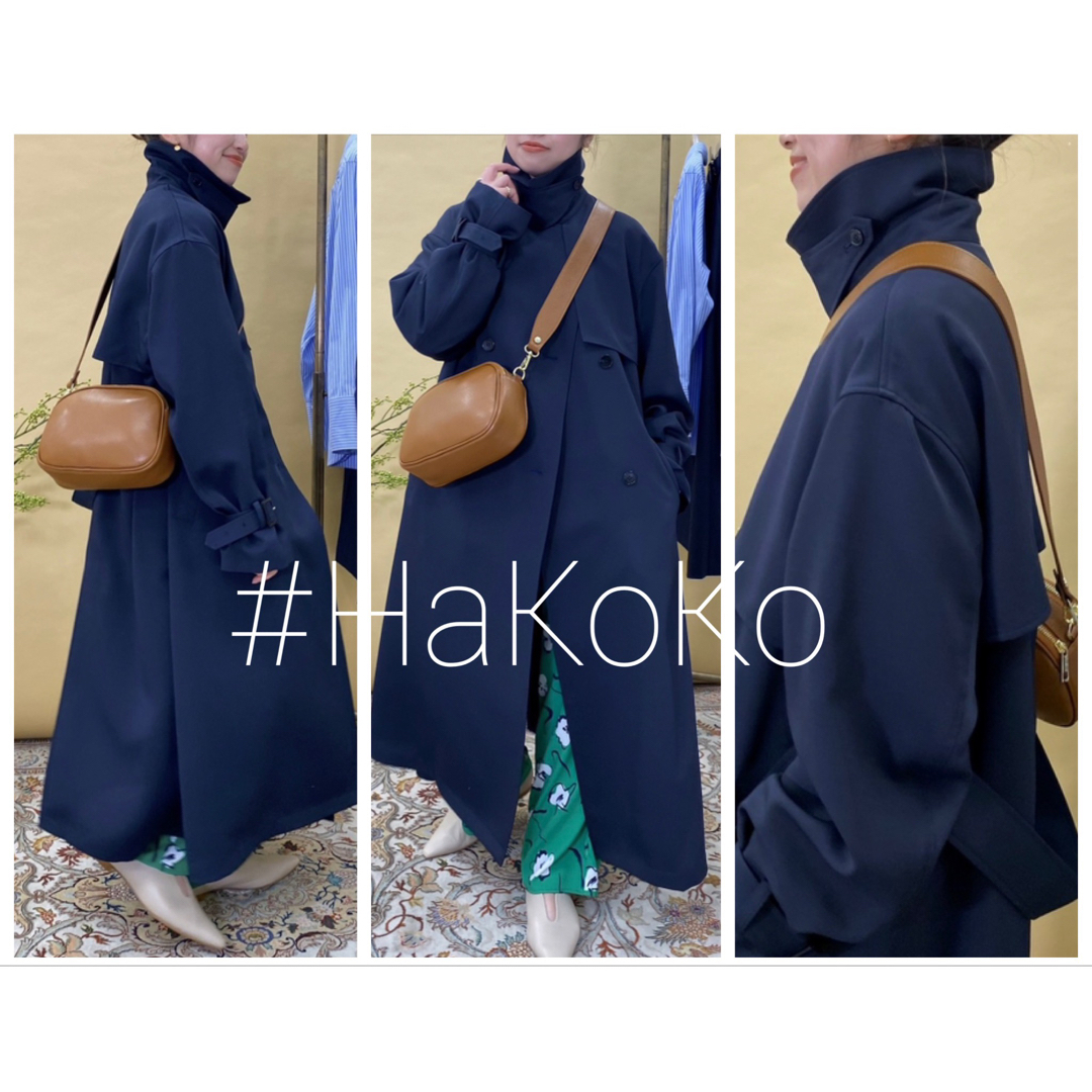 ◆新品タグ付 SLOBE IENA ウォッシャブルトレンチコート ネイビー 38