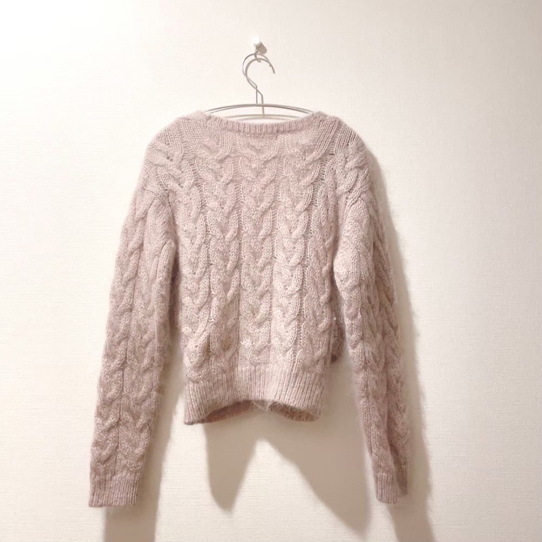 Cache-Coeur Mohair Knit Top