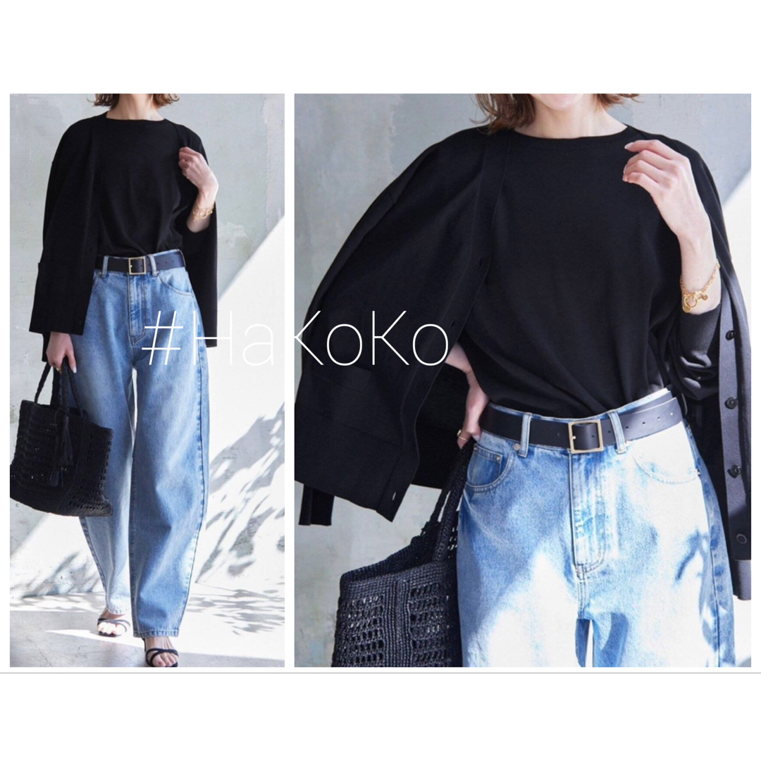 ◆新品タグ付 SLOBE IENA アイスコットンVネックカーディガン ネイビー
