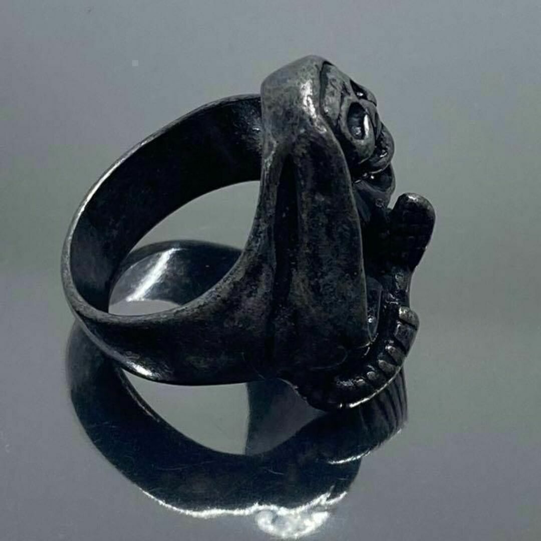 スカル シルバー リング おしゃれ かっこいい 指輪 レディース 22号 メンズのアクセサリー(リング(指輪))の商品写真