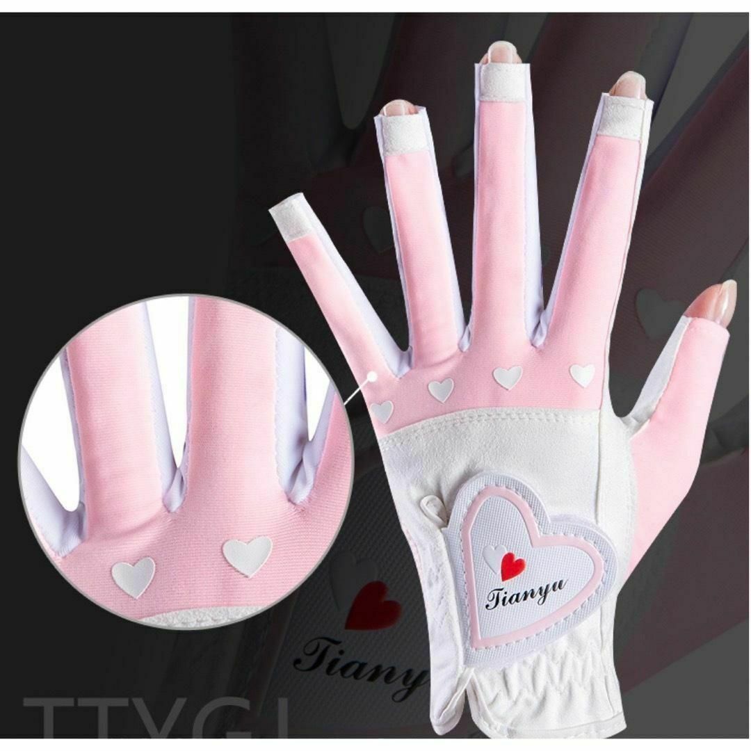 ゴルフグローブ 両手 レディース 20 ピンク 指開き ネイル スマホ 手袋の通販 by ♡shopセレクト•Ｌ♡｜ラクマ