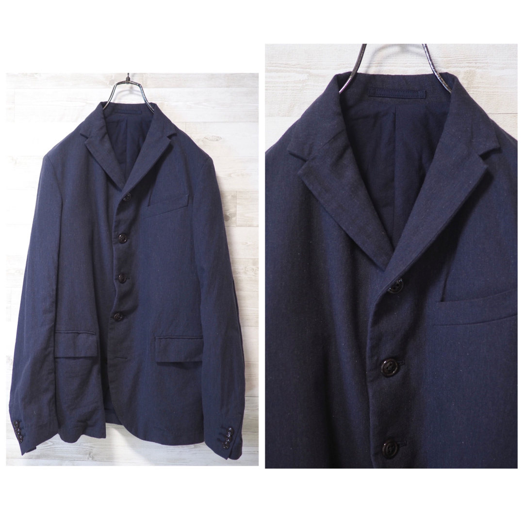 ARTS&SCIENCE / アーツアンドサイエンス | Old tailored jacket コットン オールド テーラード ジャケット | 3 | ネイビー | メンズ