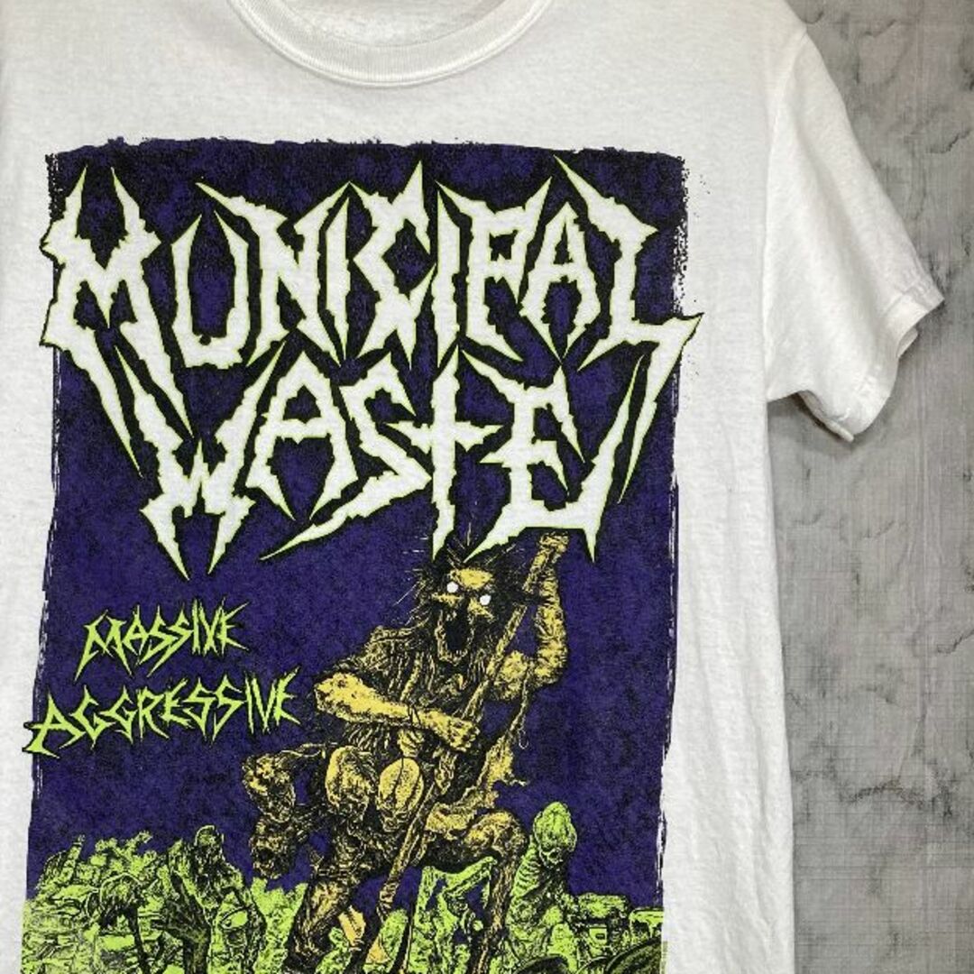 MUSIC TEE(ミュージックティー)のMunicipal Waste Tシャツ S 即購入OK メンズのトップス(Tシャツ/カットソー(半袖/袖なし))の商品写真