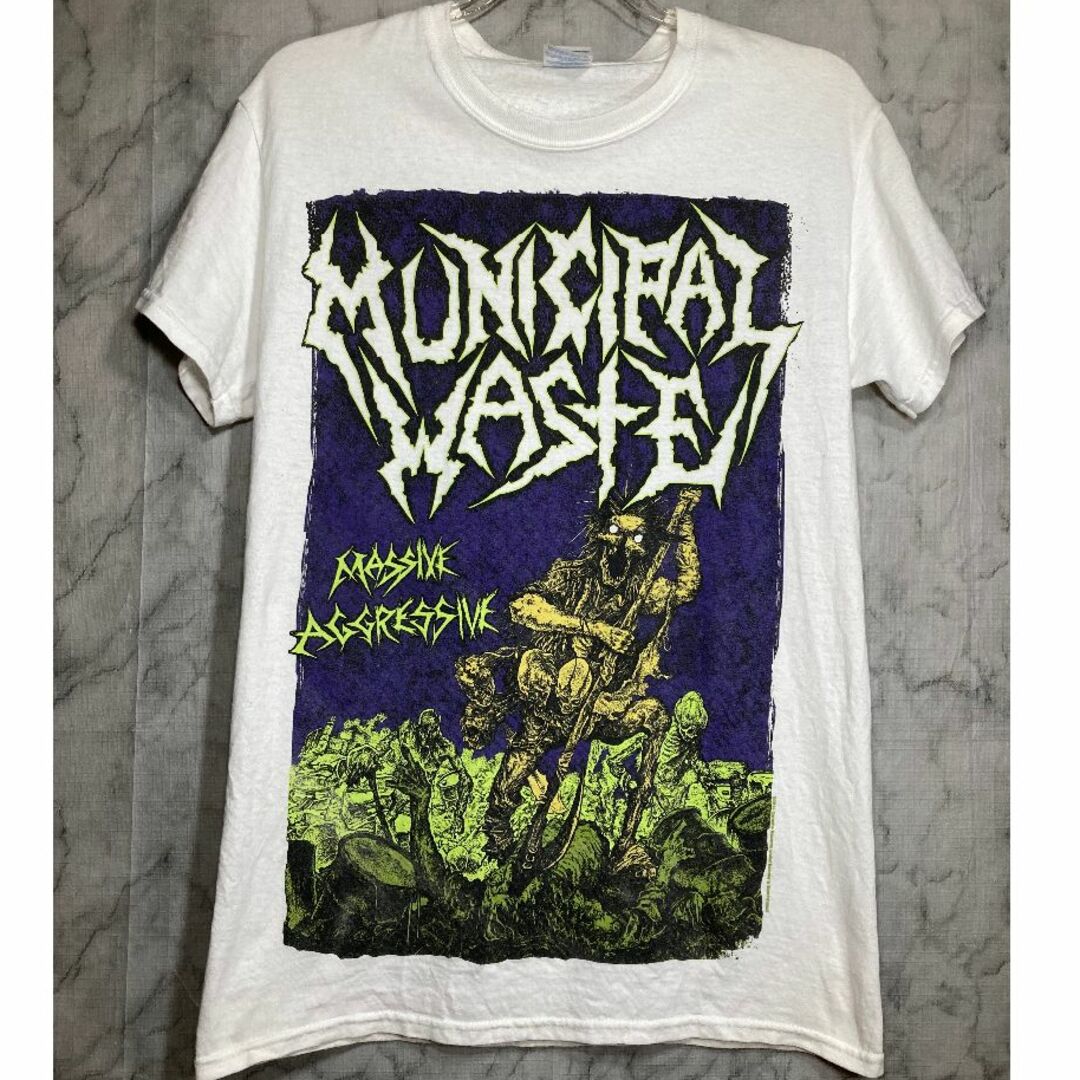 MUSIC TEE(ミュージックティー)のMunicipal Waste Tシャツ S 即購入OK メンズのトップス(Tシャツ/カットソー(半袖/袖なし))の商品写真