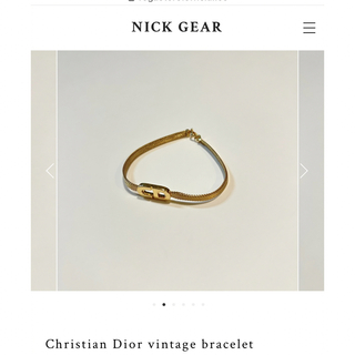 クリスチャンディオール(Christian Dior)のChristian Dior vintage bracelet(バングル/リストバンド)
