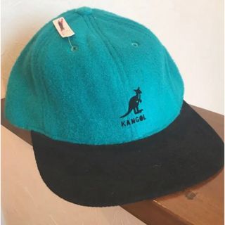 カンゴール(KANGOL)のKANGOL ヴィンテージ  ボアキャップ　希少　デッドストック　レザーベルト(キャップ)