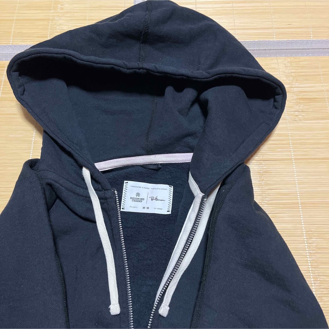 Ron Herman(ロンハーマン)のREIGNING CHAMP Ronherman ロンハーマン　パーカー　M 黒 メンズのトップス(パーカー)の商品写真