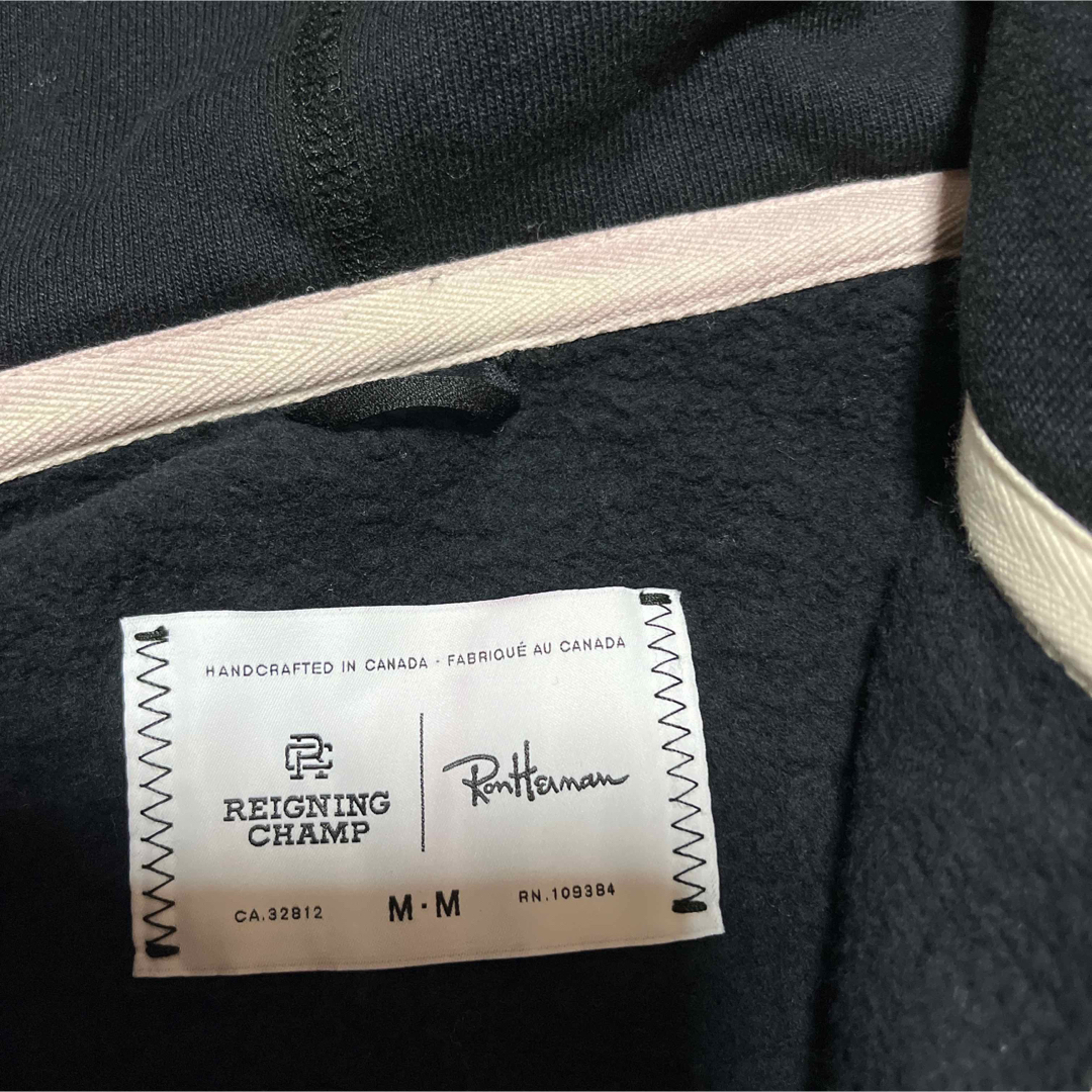 Ron Herman(ロンハーマン)のREIGNING CHAMP Ronherman ロンハーマン　パーカー　M 黒 メンズのトップス(パーカー)の商品写真