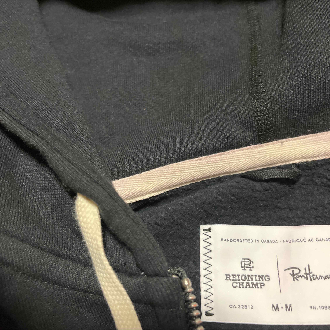 Ron Herman(ロンハーマン)のREIGNING CHAMP Ronherman ロンハーマン　パーカー　M 黒 メンズのトップス(パーカー)の商品写真