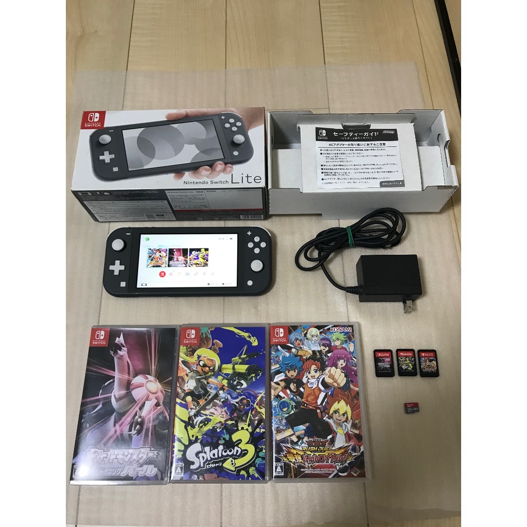 ✨美品Switch Lite本体＋スプラ3を含むソフト3本セット✨128GSD付