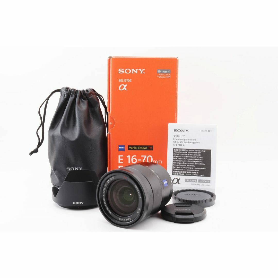 SONY(ソニー)の50041 ほぼ新品 SONY E 16-70mm F4 ZA SEL1670Z スマホ/家電/カメラのカメラ(レンズ(ズーム))の商品写真