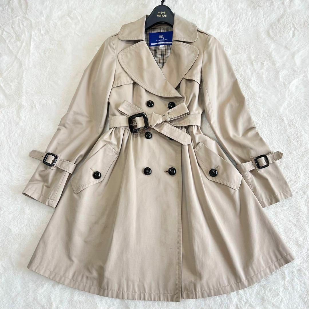 BURBERRY BLUELABEL Aラインコート ブラック - ジャケット・アウター BURBERRY BLUELABEL Aラインコート ブラック - ジャケット・アウター