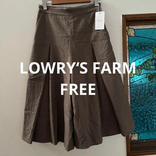 ローリーズファーム(LOWRYS FARM)のLOWRY’S FARM チェックタックキュロット　フリー(キュロット)