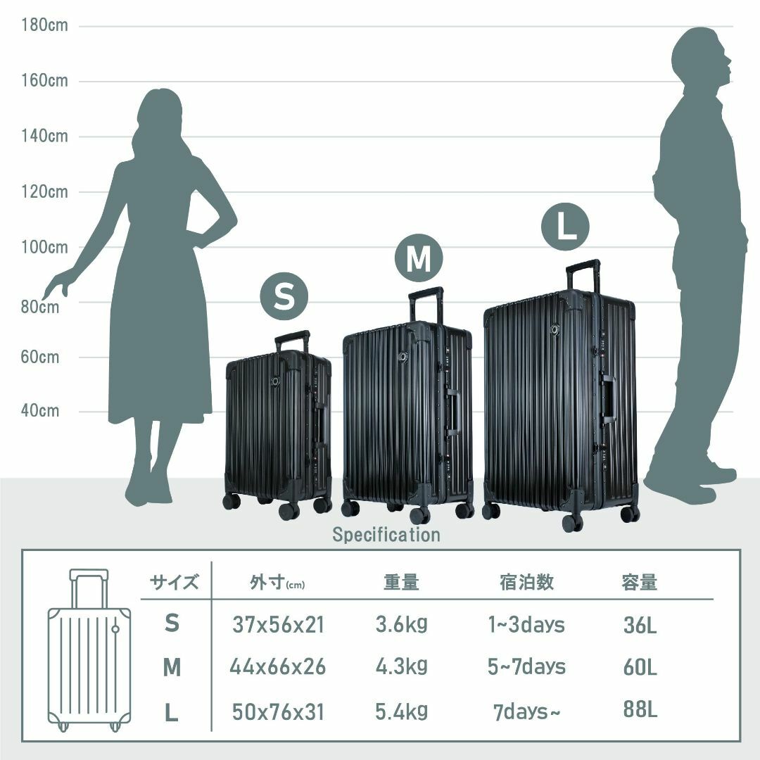 [TRUNKTRAVEL] スーツケース キャリーケース 機内持ち込み Sサイズ