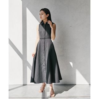 アニュアンス(ánuans)のlaubeblanc Belted Jacquard Dress(ロングワンピース/マキシワンピース)