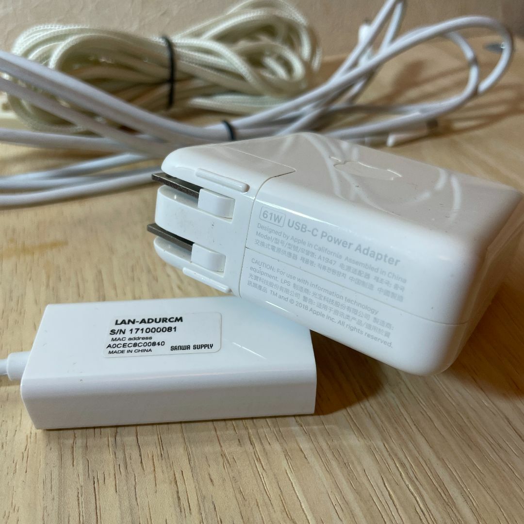 Apple純正 61W USB-C電源アダプタ\u0026充電ケーブル(2m)  +おまけ