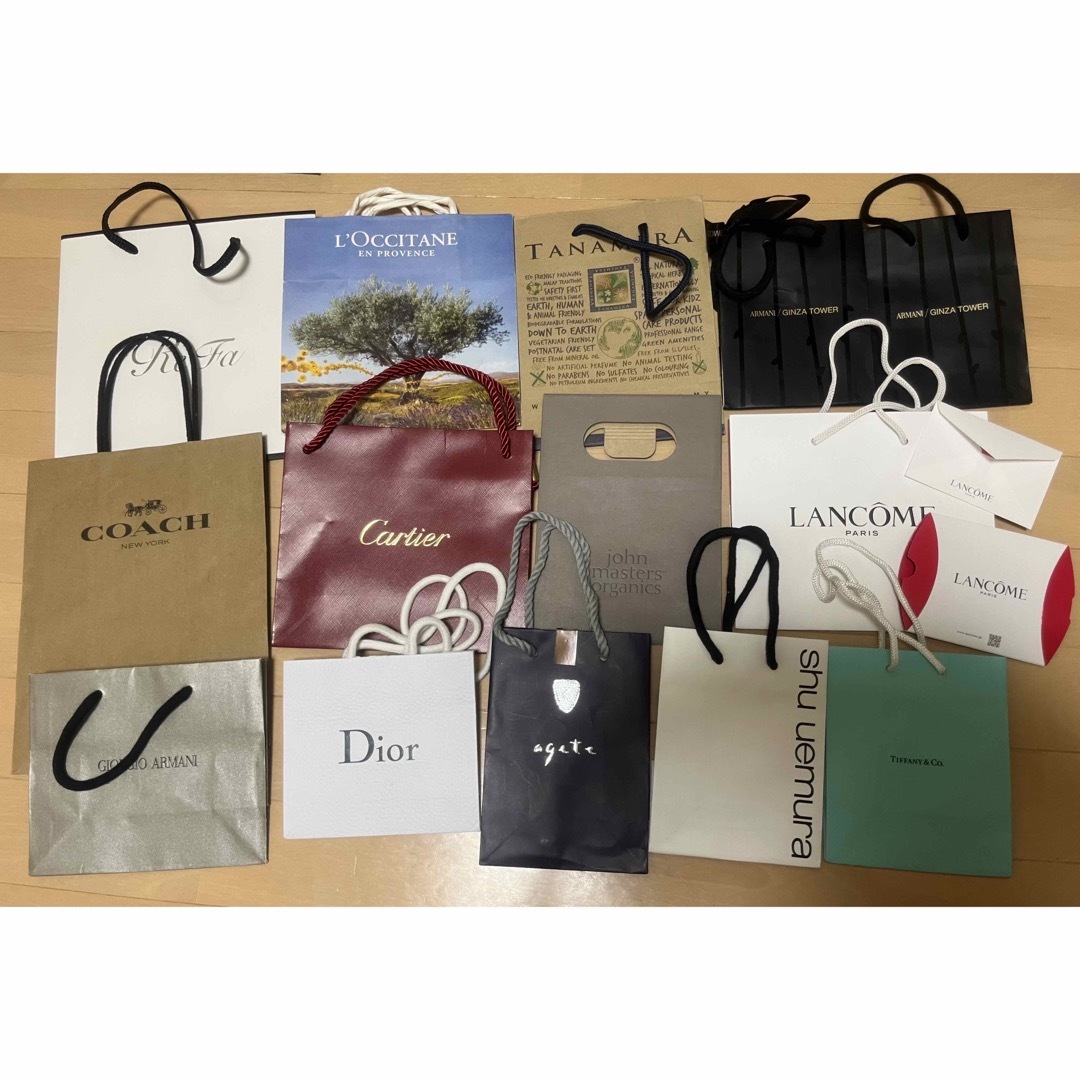 Cartier(カルティエ)のバラ売可☆ブランドショッパー☆13枚セット☆ レディースのバッグ(ショップ袋)の商品写真