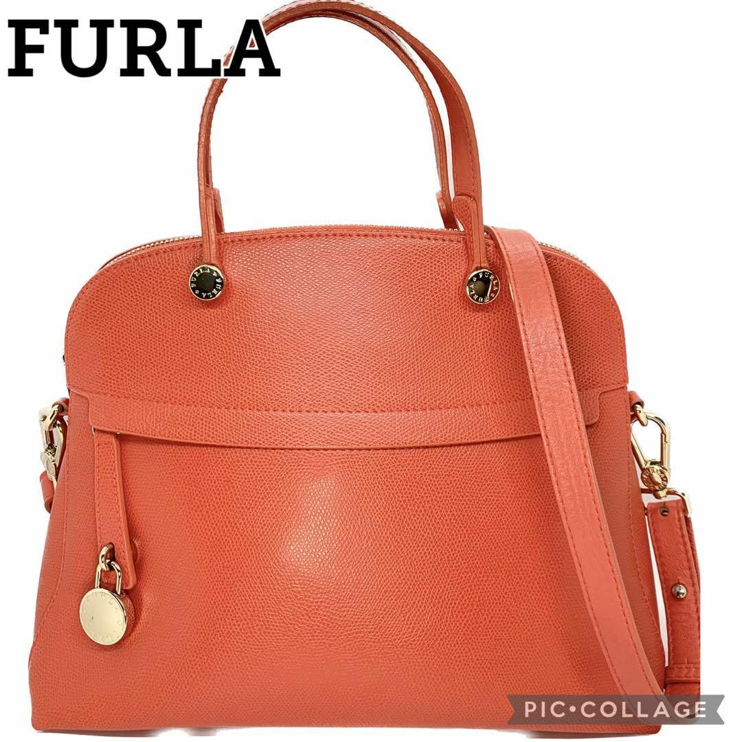 FURLA パイパー ハンドバッグ ショルダーバッグ レザー