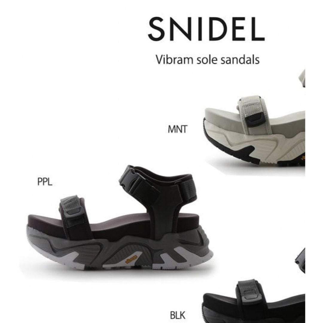 SNIDEL(スナイデル)のSNIDEL Vibramソールサンダル  PPL レディースの靴/シューズ(サンダル)の商品写真