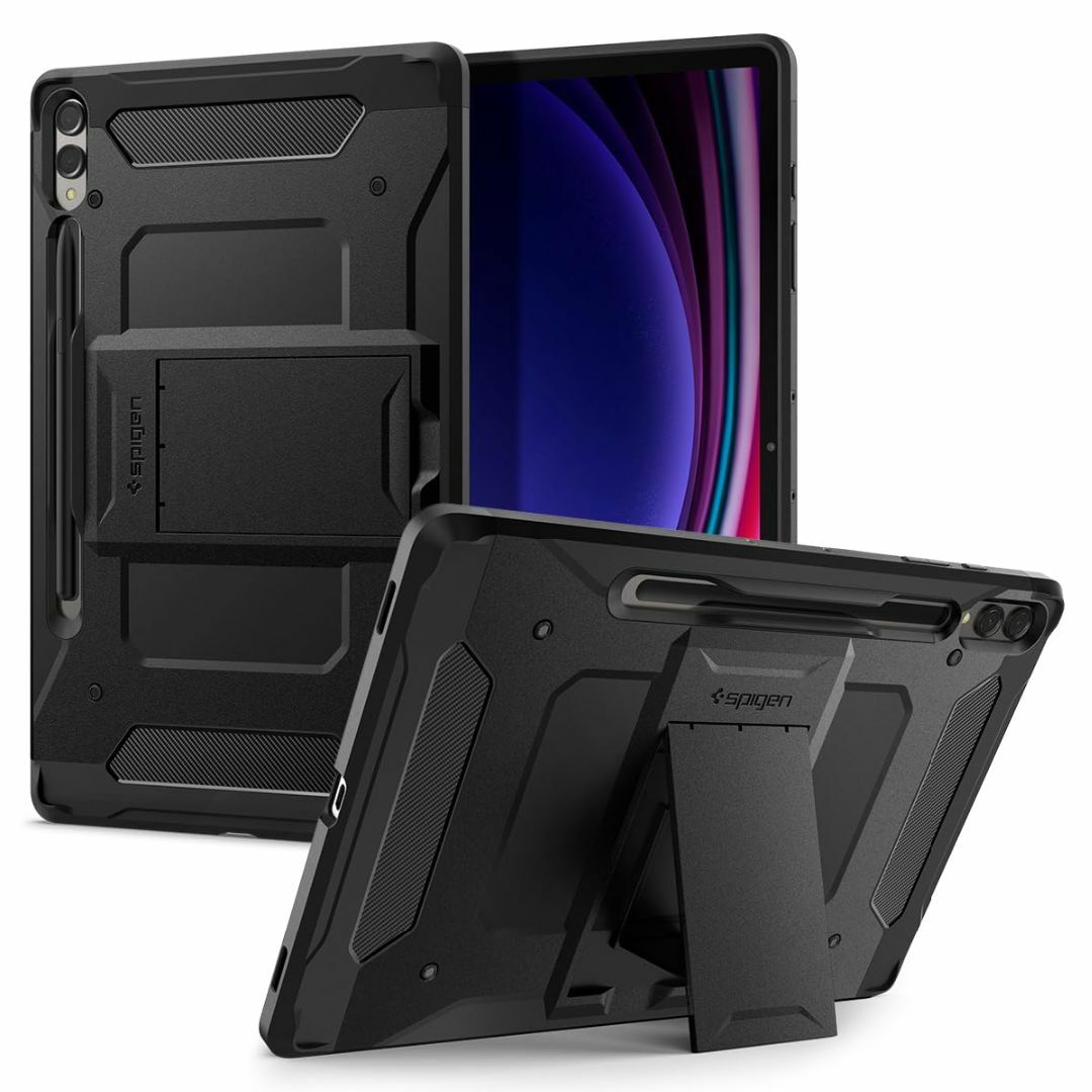 Spigen Galaxy Tab S9 Plus ケース 衝撃吸収 耐衝撃 充