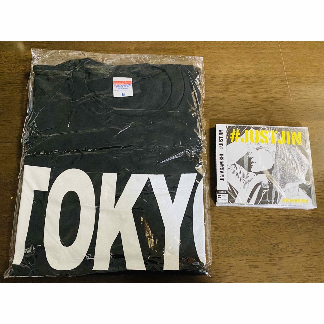 赤西仁 新品 CD + 予約特典Tシャツ #JUSTJIN TOKYO Tシャツ