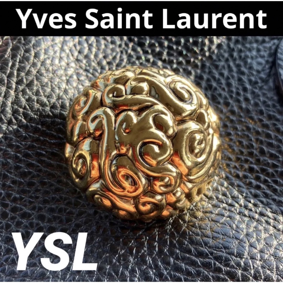 Yves Saint Laurent(イヴサンローラン)の良品◎ Yves Saint Laurent サンローラン YSL ブローチ レディースのアクセサリー(ブローチ/コサージュ)の商品写真