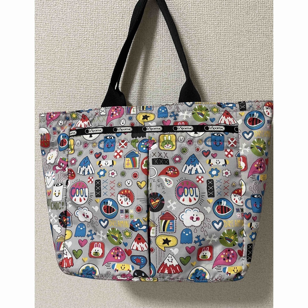 美品】LeSportsac レスポートサック トートバッグ 大容量 A4可