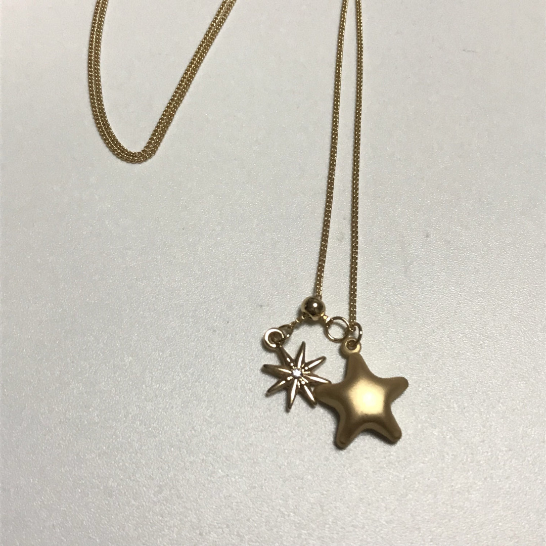 しまむら(シマムラ)のしまむら MUMU 星マルチネックレス ゴールド レディースのアクセサリー(ネックレス)の商品写真