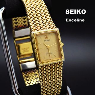 14KSTEELBACKSEIKO Exceline レディースウォッチ稼動品B678 - www ...