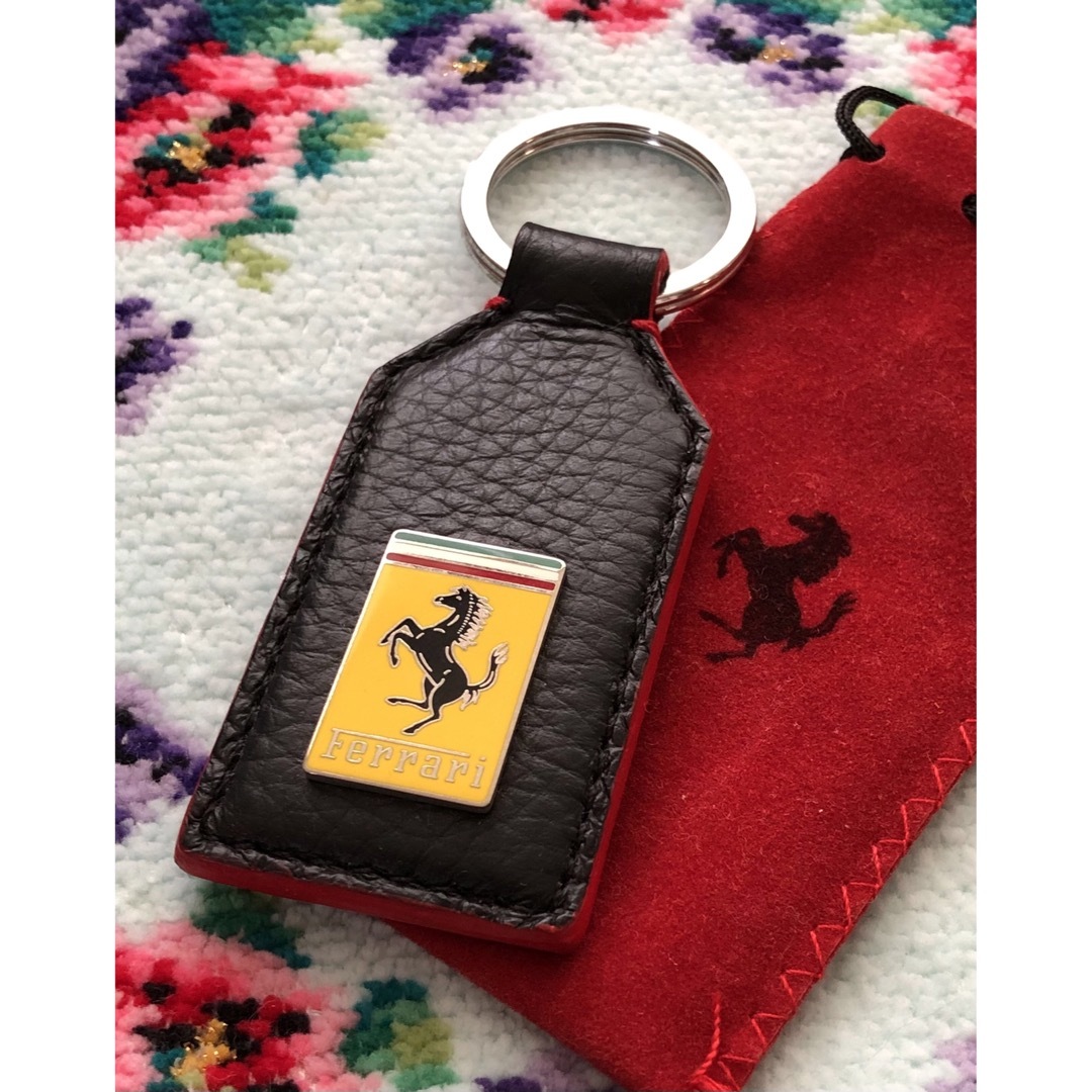 フェラーリ キーリング Ferrari キーホルダー ブラック 【正規廃盤品