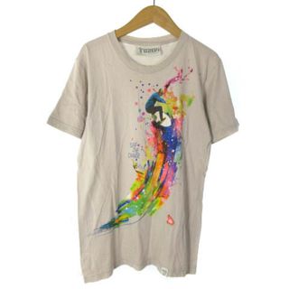 イマジナリーファンデーション(THE IMAGINARY FOUNDATION)のイマジナリーファンデーション Tシャツ カットソー 半袖 プリント グレー S(Tシャツ/カットソー(半袖/袖なし))