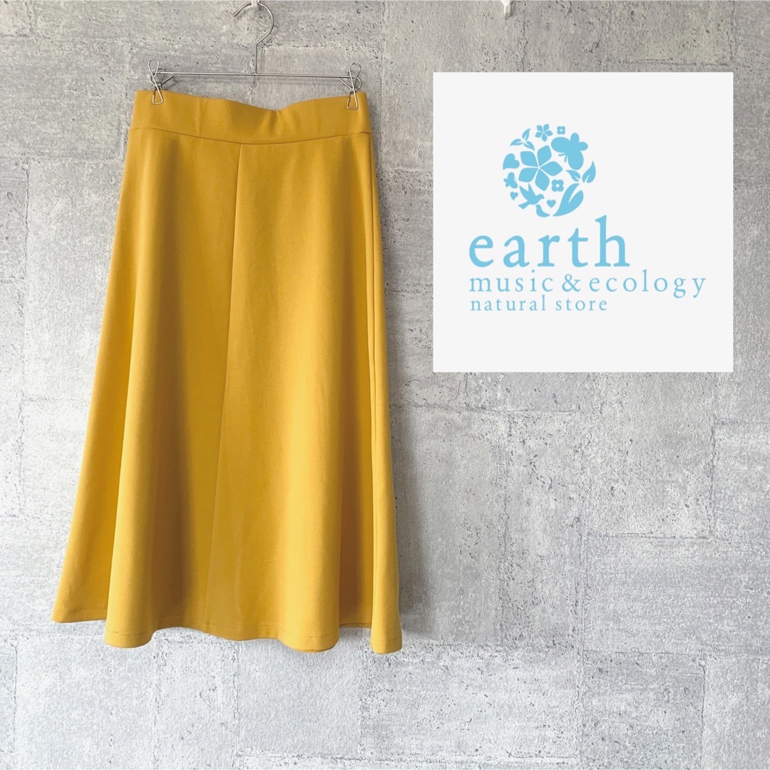 earth music & ecology(アースミュージックアンドエコロジー)のearth music&ecology カラーポンチフレアスカート レディースのスカート(ひざ丈スカート)の商品写真