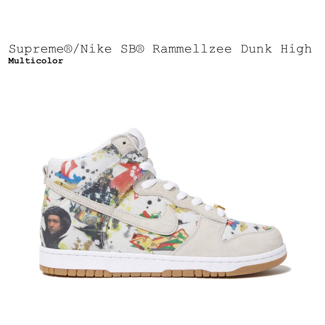 Supreme Nike SB Rammellzee Dunk High 27靴/シューズ