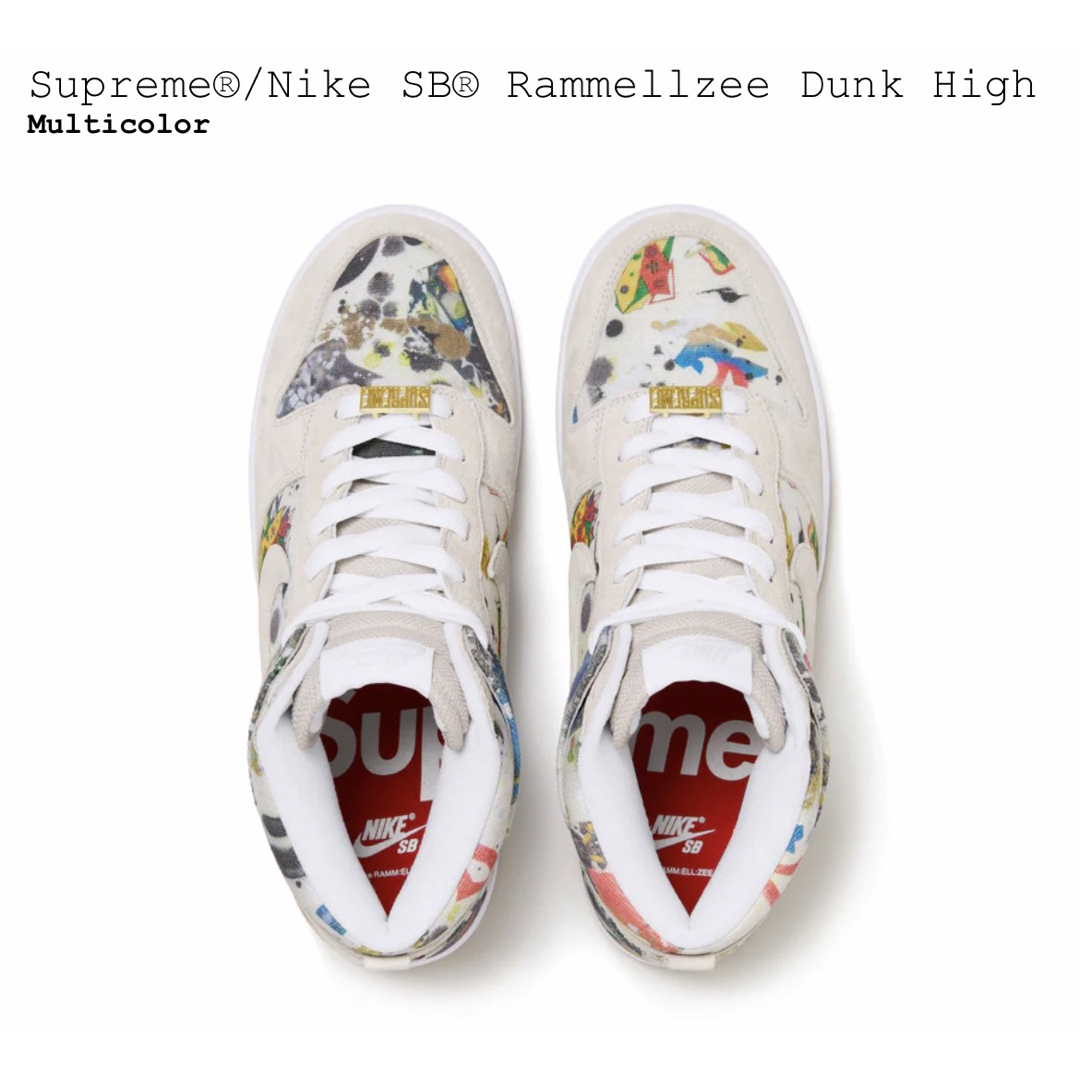 Supreme - Supreme Nike SB Rammellzee Dunk High 27の通販 by はち's ...