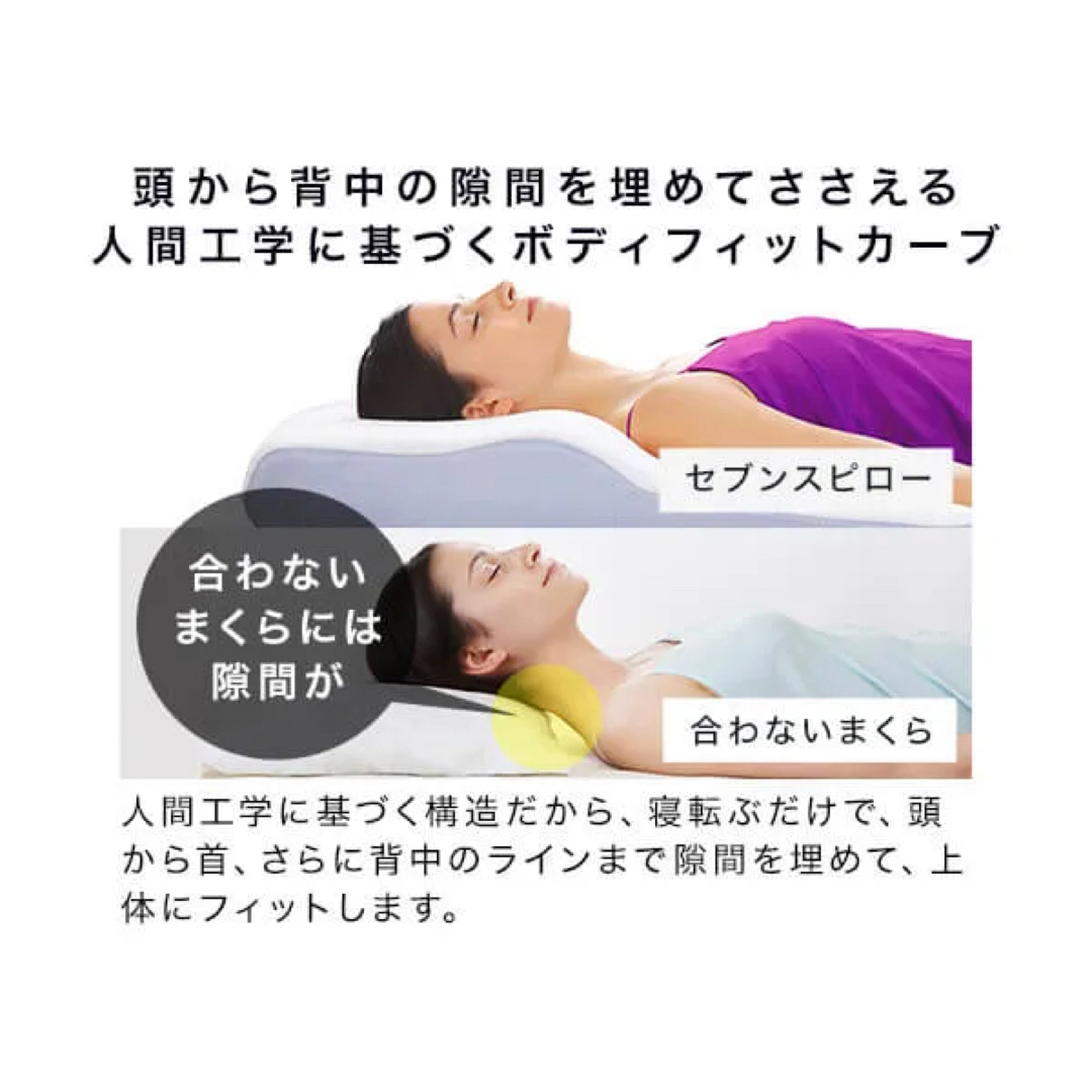 True Sleeper(トゥルースリーパー)のトゥルースリーパー★セブンスピロー★枕 インテリア/住まい/日用品の寝具(枕)の商品写真