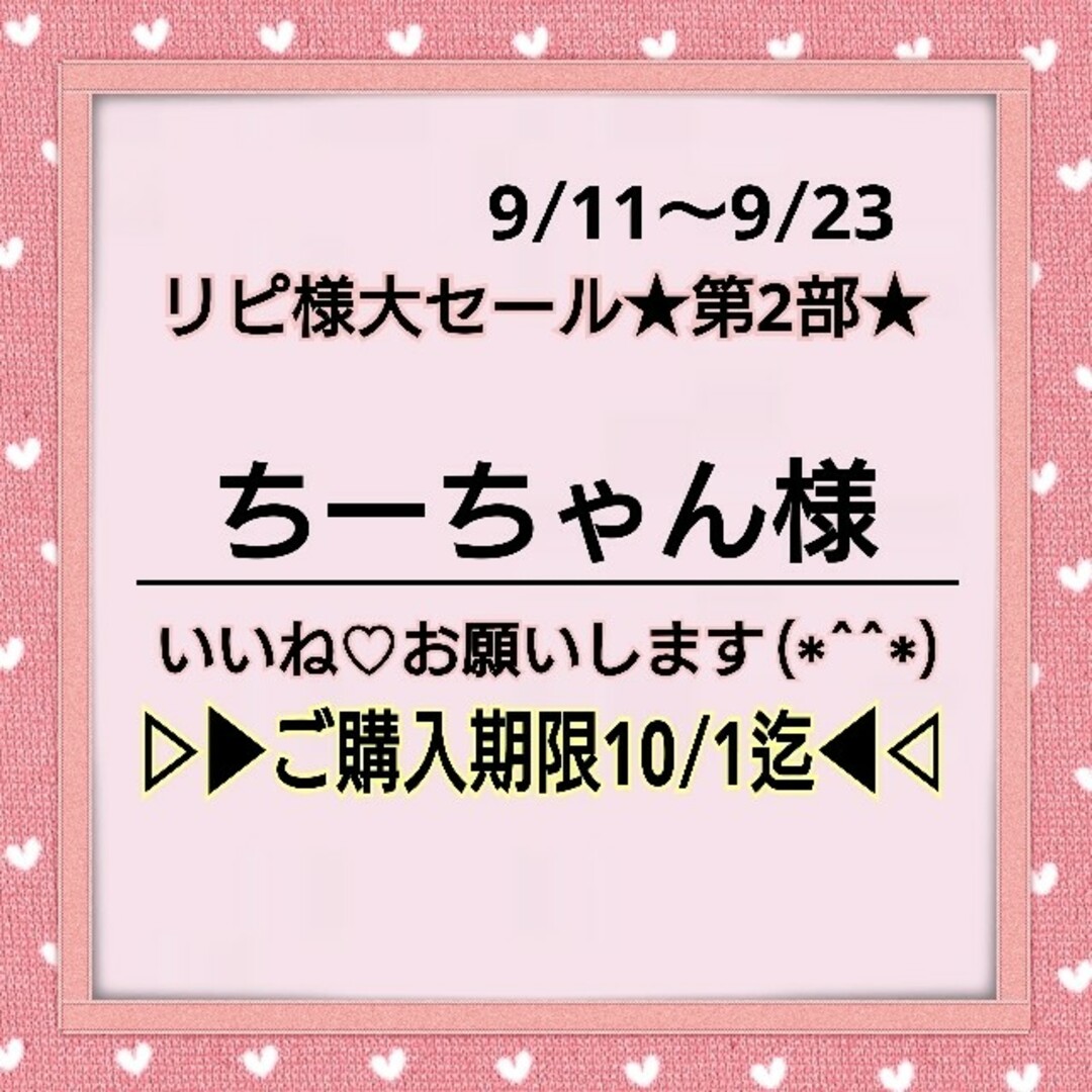 127♥ちーちゃん様 ⭕1400円⭕💙200円割引➡23日正午迄💙 ハンドメイドの素材/材料(型紙/パターン)の商品写真