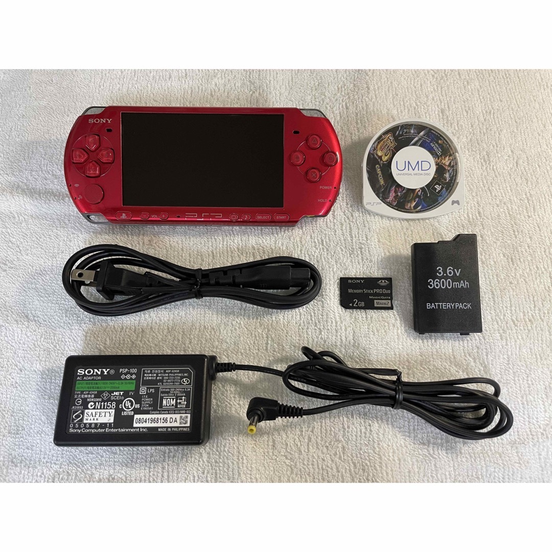 ☆良品☆ PSP-3000 ラディアントレッド - 携帯用ゲーム機本体