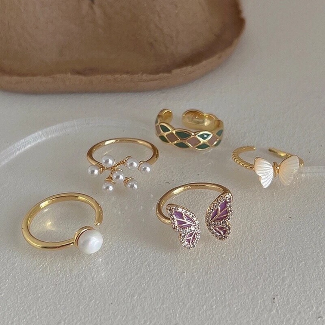 EDIT.FOR LULU(エディットフォールル)の【新品】baby pearls ring / gold レディースのアクセサリー(リング(指輪))の商品写真